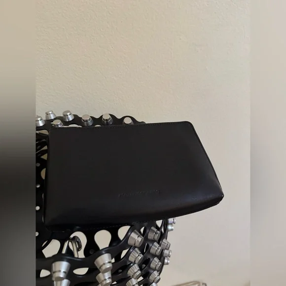 Alexander Wang Medium Rex Studded Leather Shoulder Bag Black - Picture 6 of 8